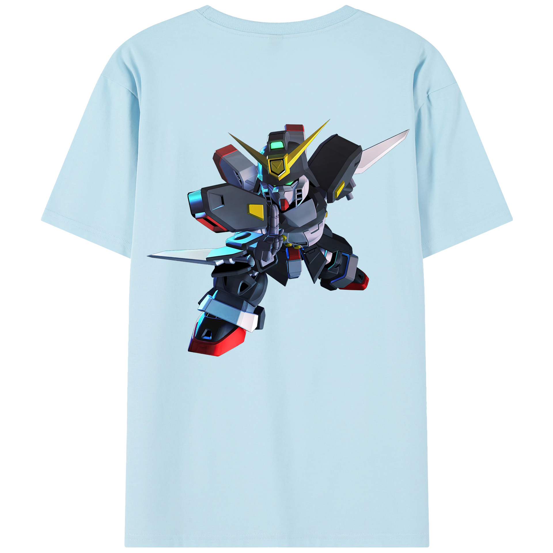 （画像用） 機動戦士ガンダム Mobile Suit Gundam 綿100％半袖Tシャツ（背面プリント）